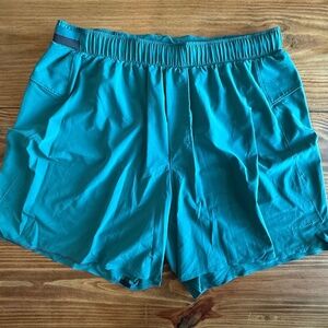 Lululemon Surge Shorts – Teal | 6” Inseam | Linerless | Size L | Discontinued